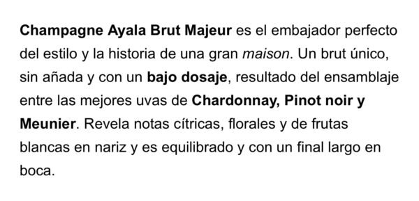 CHAMPAGNE AYALA MAISON - Imagen 2