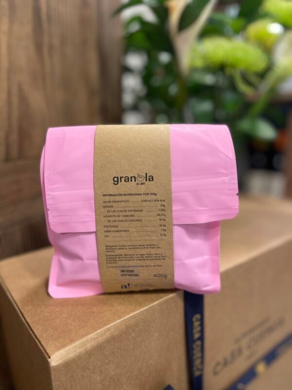 Granola Protein Fresa & Chocolate Blanco 400 gr - Imagen 2